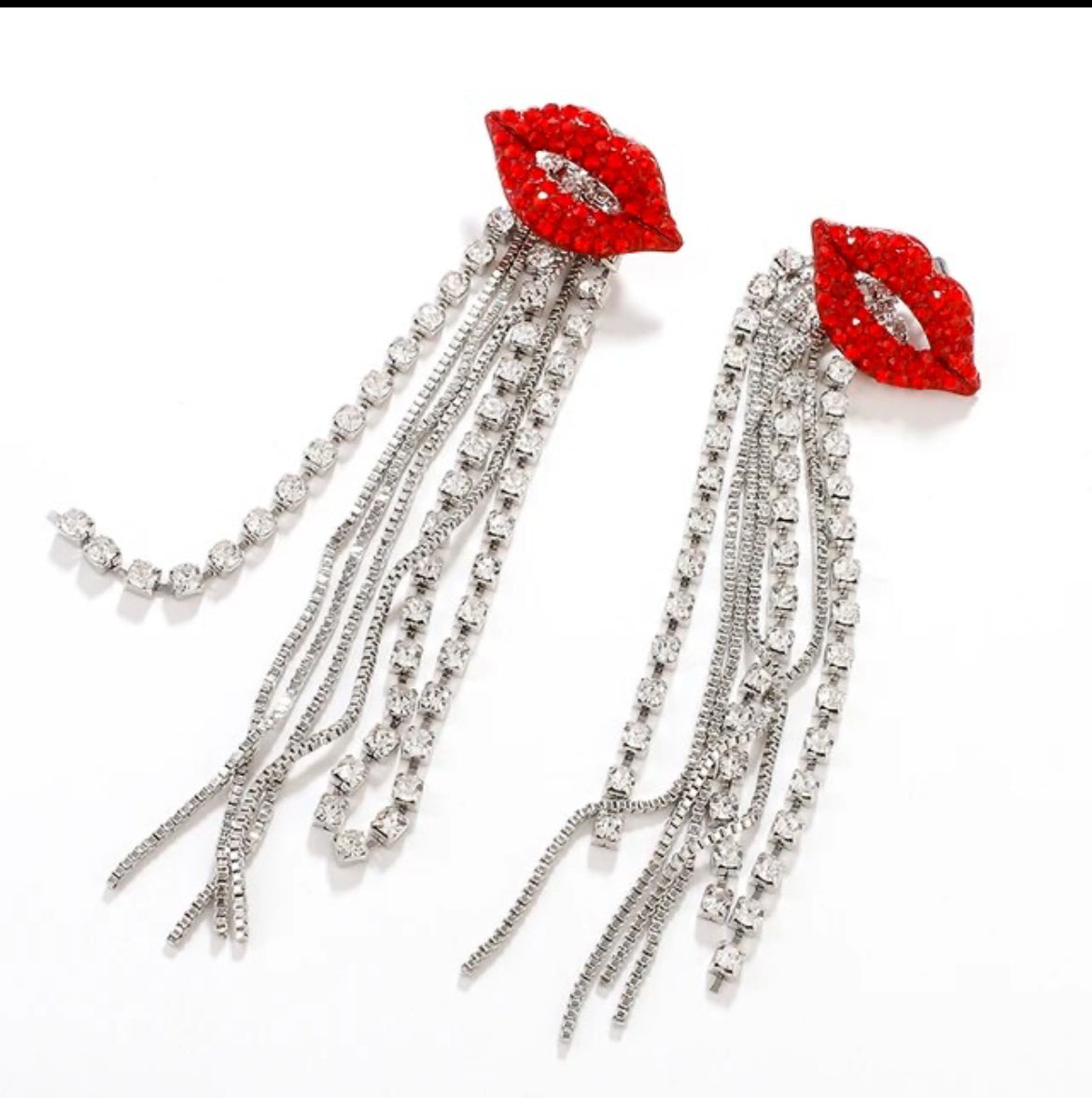 Scarlet Kiss Drop Earrings