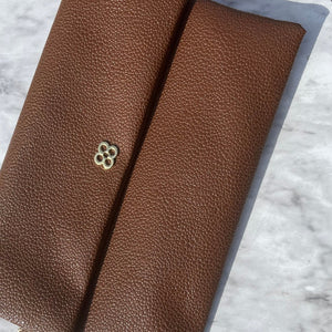 Brown clutch for date night or girls night out.
