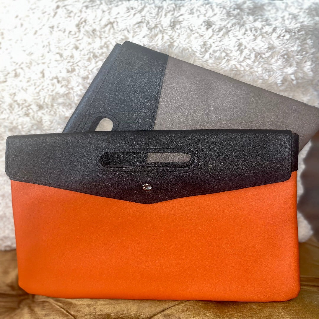 orange clutch, orange bag, evening clutch, women clutch